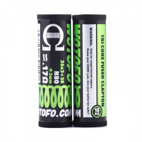 TRI CORE FUSED CLAPTON 0.17 OHM 10 PZ